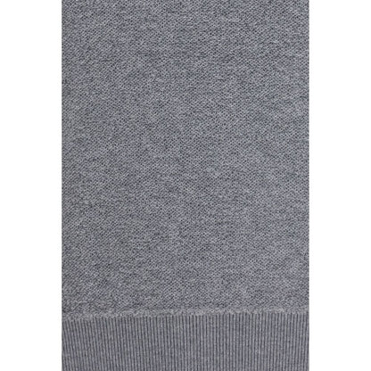 Piacenza Cashmere Gray Wool Oves Aries Sweatshirt
