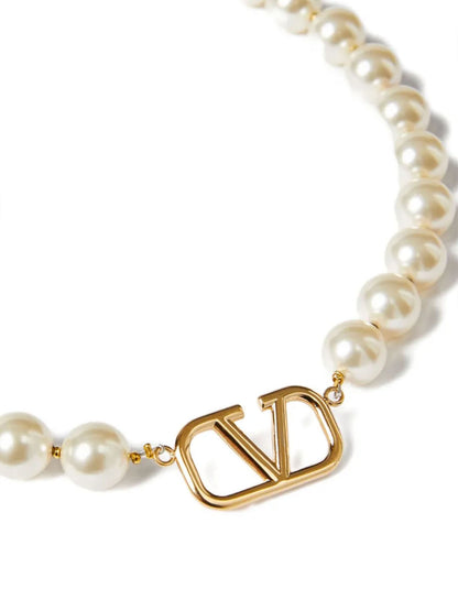 Valentino Garavani Gold Metal Necklace