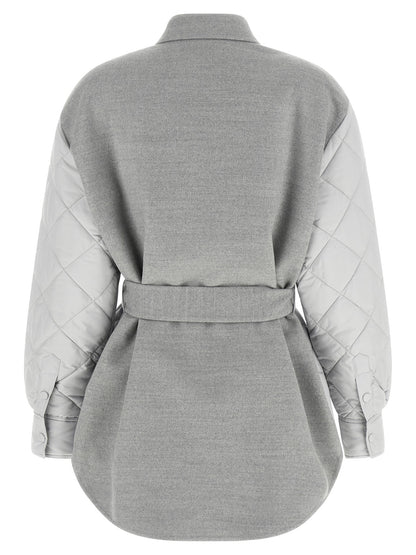 Fabiana Filippi Gray Polyester Shell Jacket