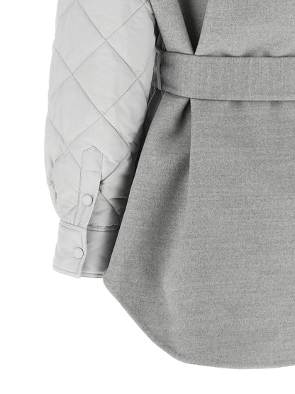 Fabiana Filippi Gray Polyester Shell Jacket