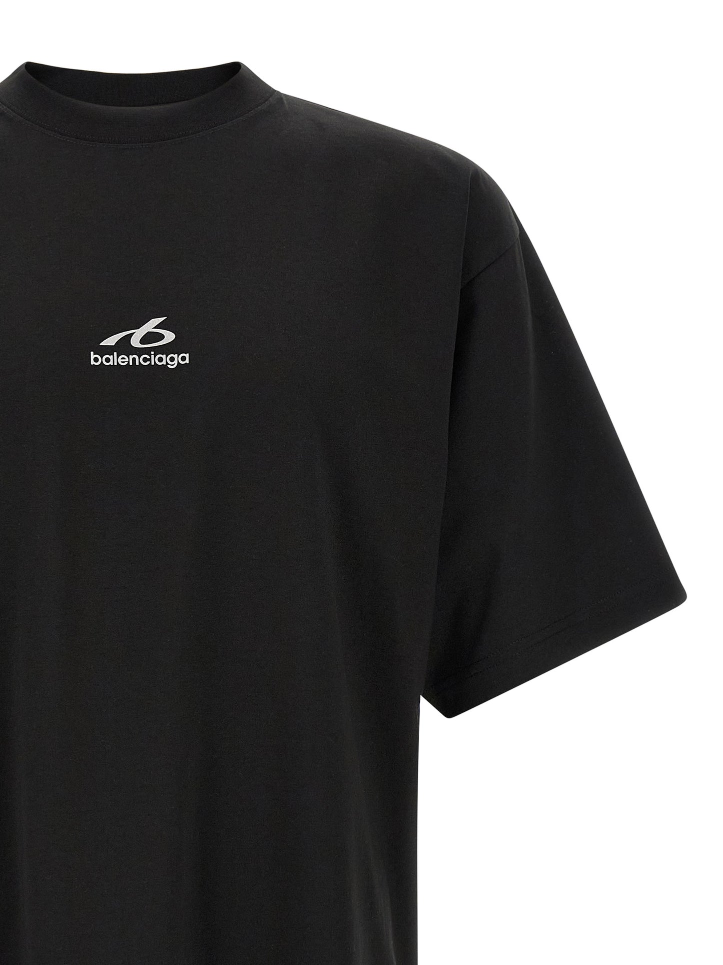 Balenciaga Black Cotton T-Shirt
