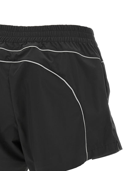 Balenciaga Black Polyester Bermuda Shorts