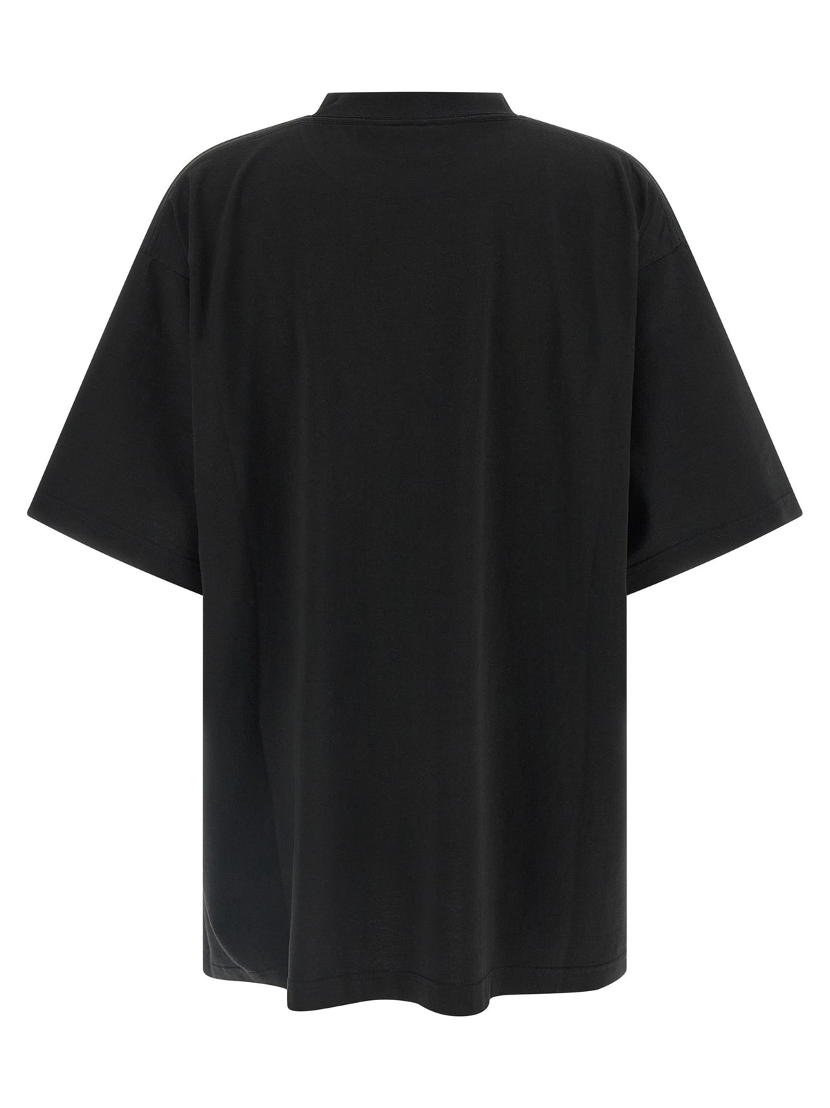 T-Shirt by Balenciaga for women in cotton gradient, black, red & white showcases a unassuming silhouette, artfully detailed with a refined and unassuming for a sophisticated, contemporary look.