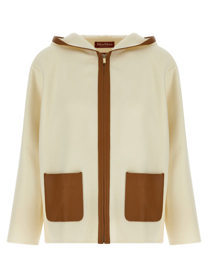 Max Mara White Virgin Wool Coat