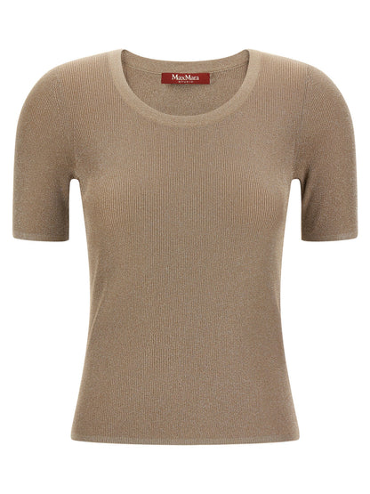 Max Mara Beige Polyamide T-Shirt