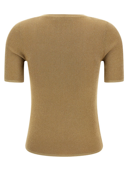 Max Mara Gold Polyamide T-Shirt