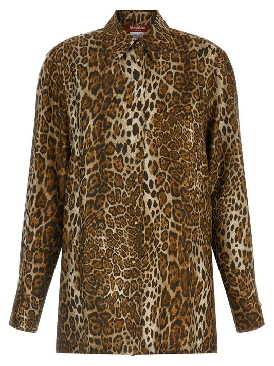 Max Mara Brown Silk Blouse