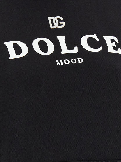 Dolce & Gabbana Black Cotton Hoodie