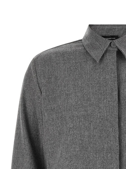 Fabiana Filippi Gray Virgin Wool Blouse