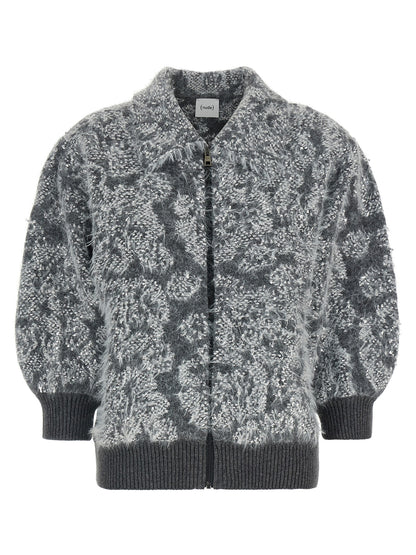 NUDE Gray Wool Cardigan