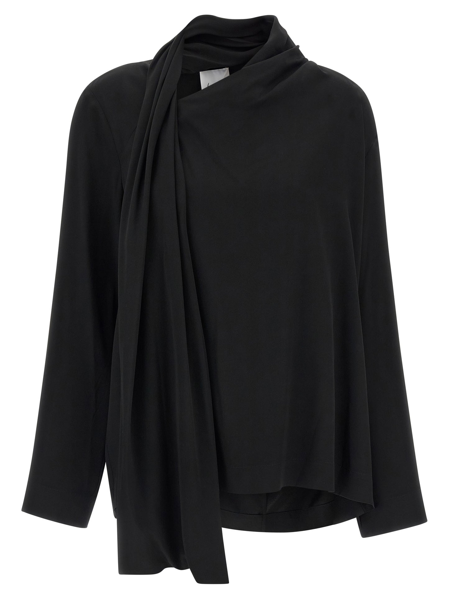 NUDE Black Viscose Blouse