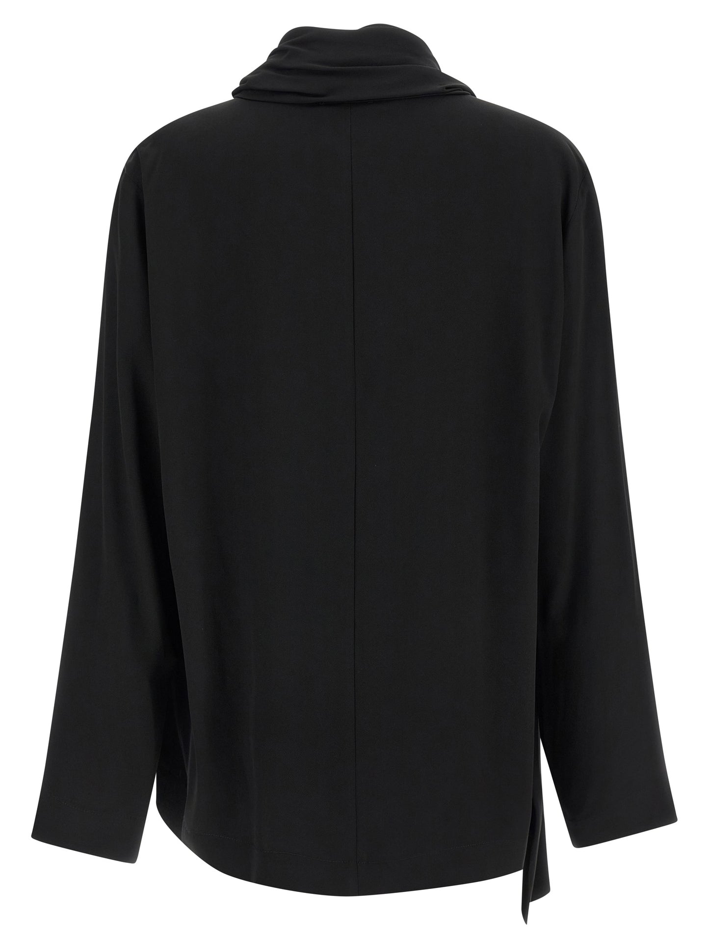 NUDE Black Viscose Blouse