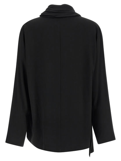 NUDE Black Viscose Blouse