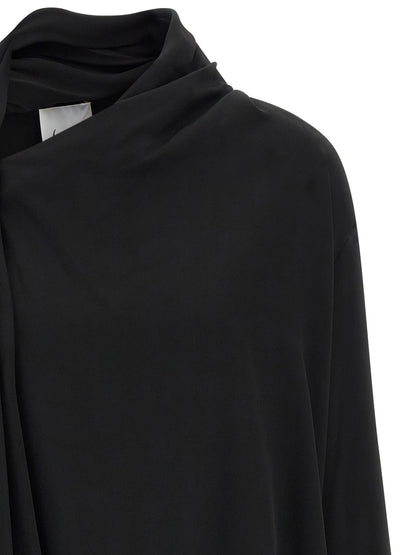 NUDE Black Viscose Blouse