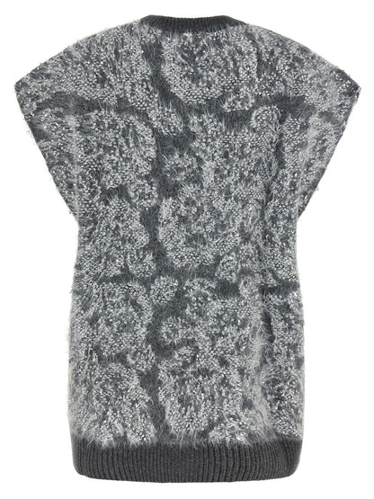 NUDE Gray Wool Cardigan