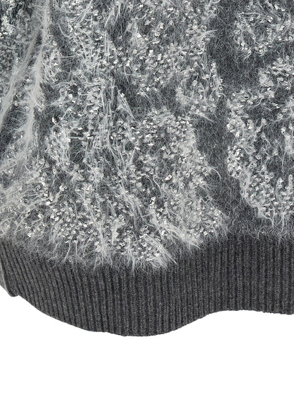 NUDE Gray Wool Cardigan