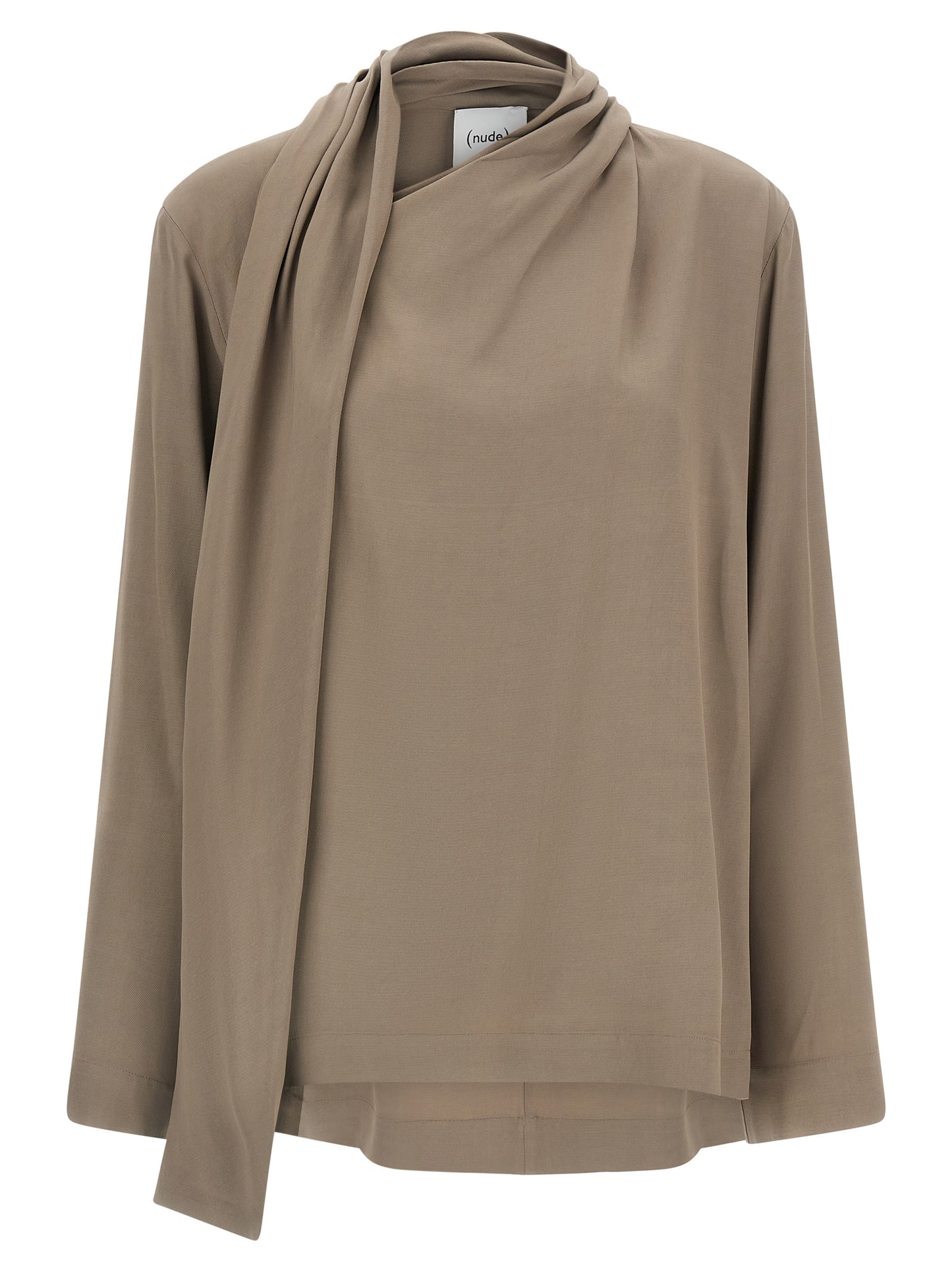 NUDE Gray Viscose Blouse