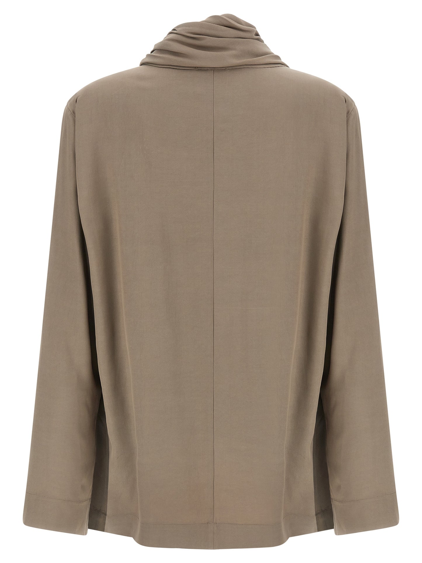 NUDE Gray Viscose Blouse