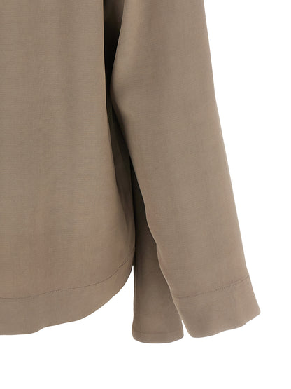 NUDE Gray Viscose Blouse