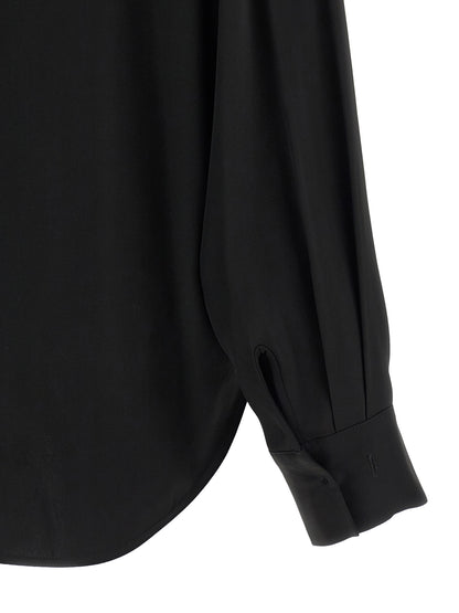 NUDE Black Viscose Blouse