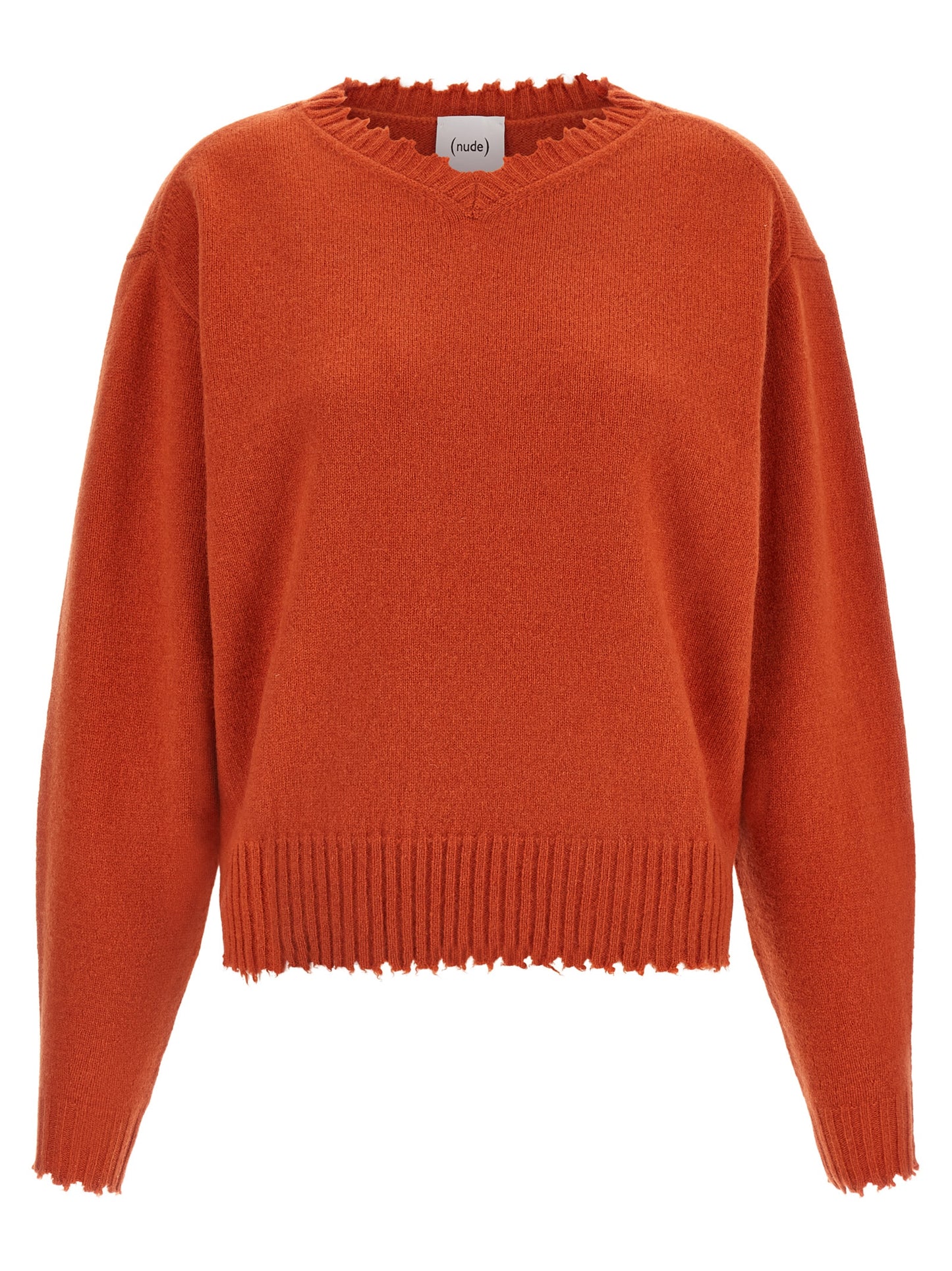NUDE Orange Cashmere Cardigan