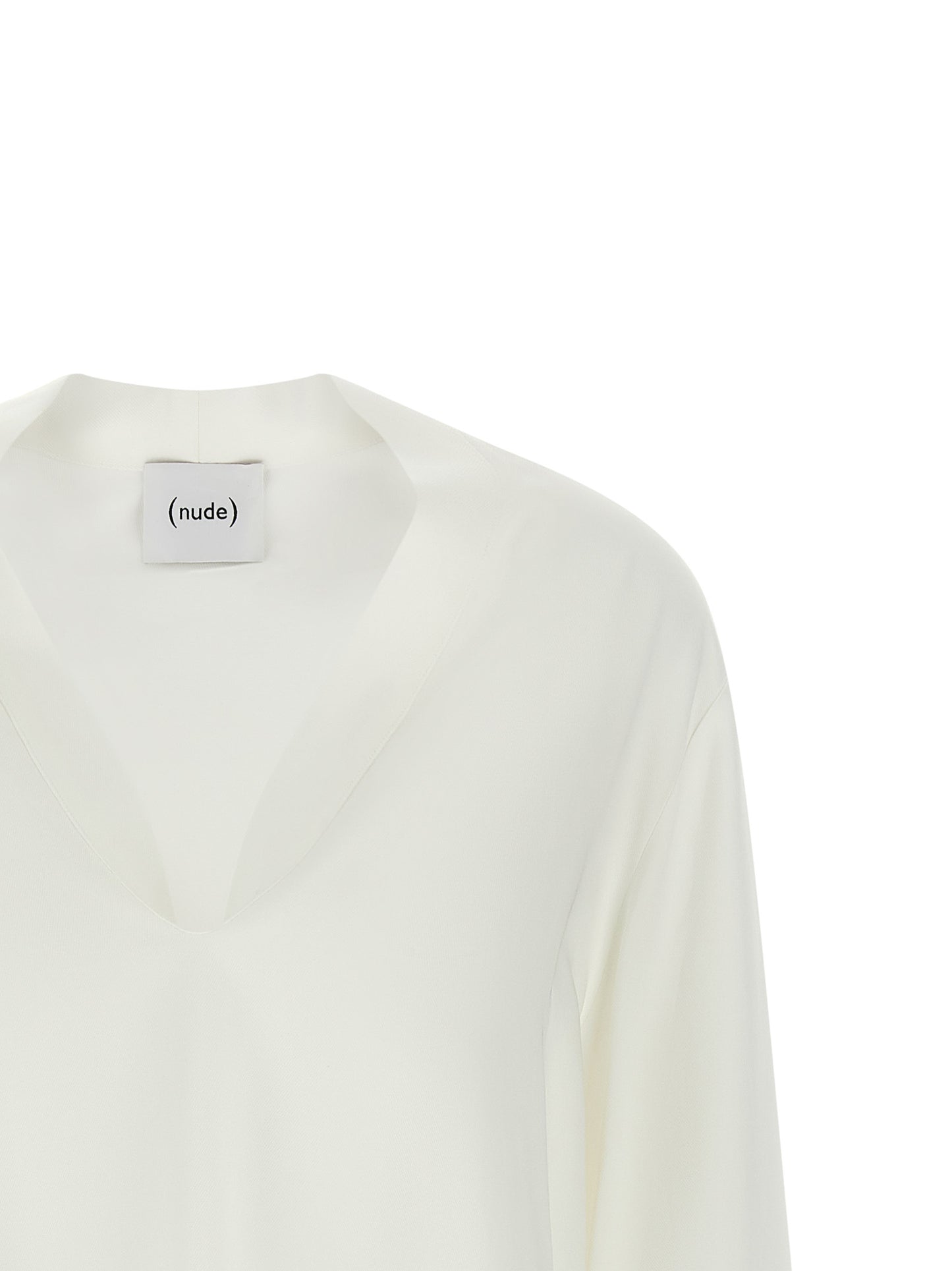 NUDE White Viscose Blouse