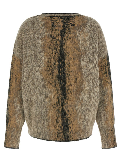 NUDE Brown Wool Cardigan