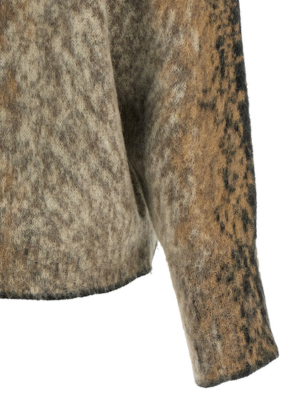 NUDE Brown Wool Cardigan