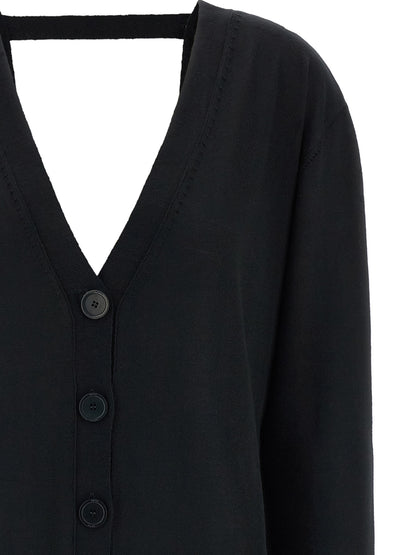 NUDE Black Wool Cardigan