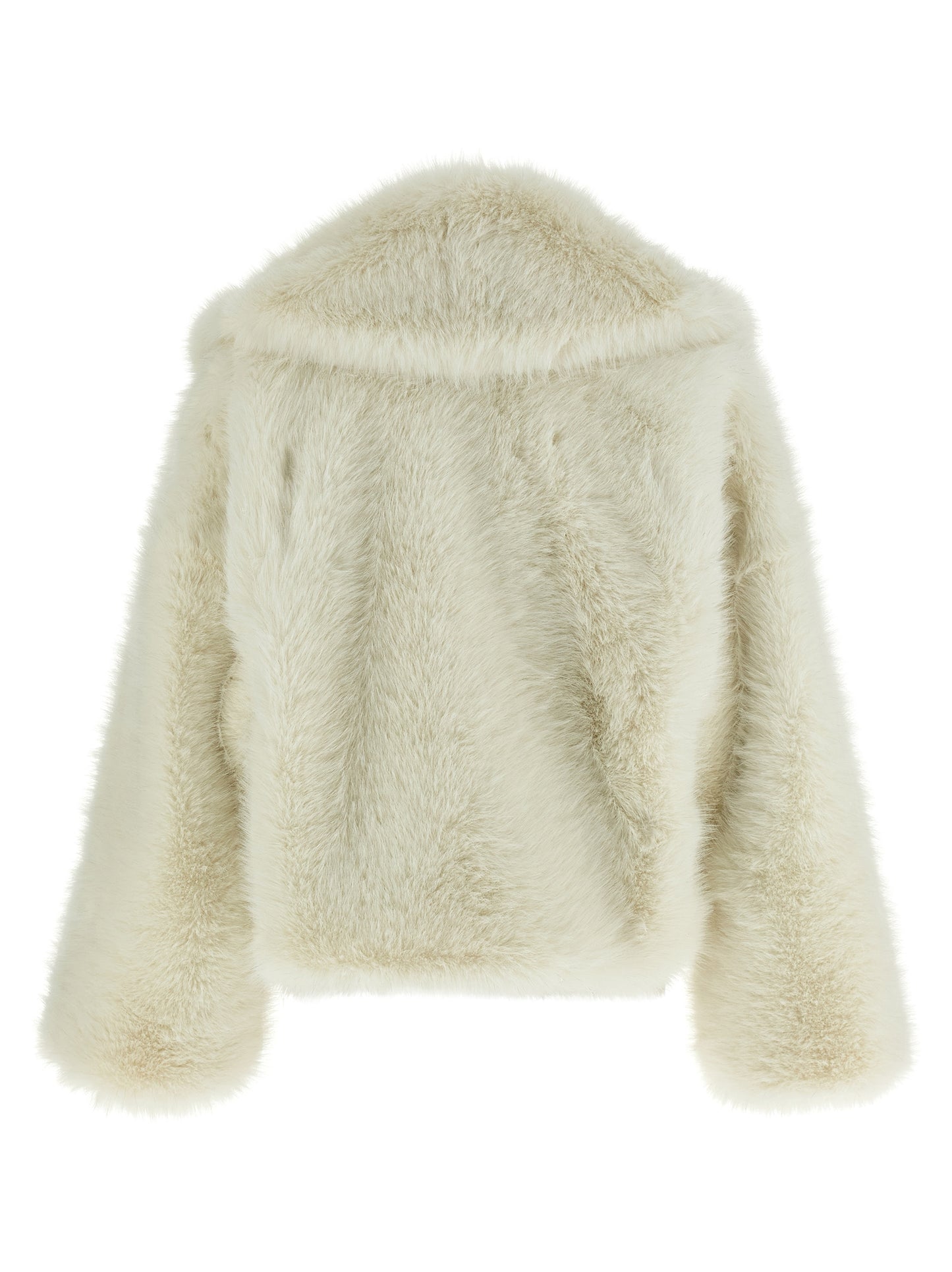 B&B COUTURE White Polyester Biker Jacket