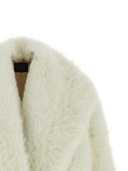 B&B COUTURE White Polyester Biker Jacket