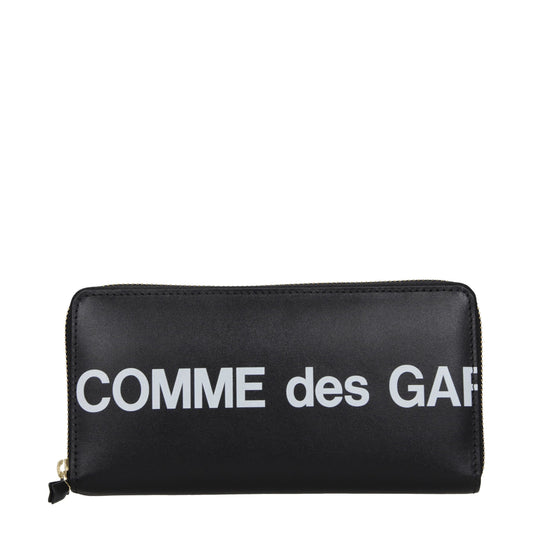 Cardholder Wallet by Comme Des Garçons for men in leather black & print presents a architectural silhouette from the Leather Cardholder Wallet collection, showcasing architectural card-organization coin-purse for a architectural finish.