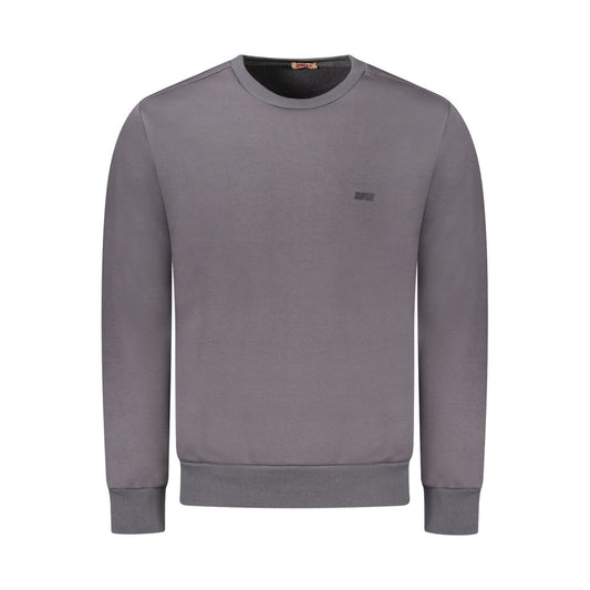 Sweatshirt by Rifle for men in cotton polyester gray & white presents a smart casual silhouette, featuring a smart casual and long-sleeve for a sophisticated look.