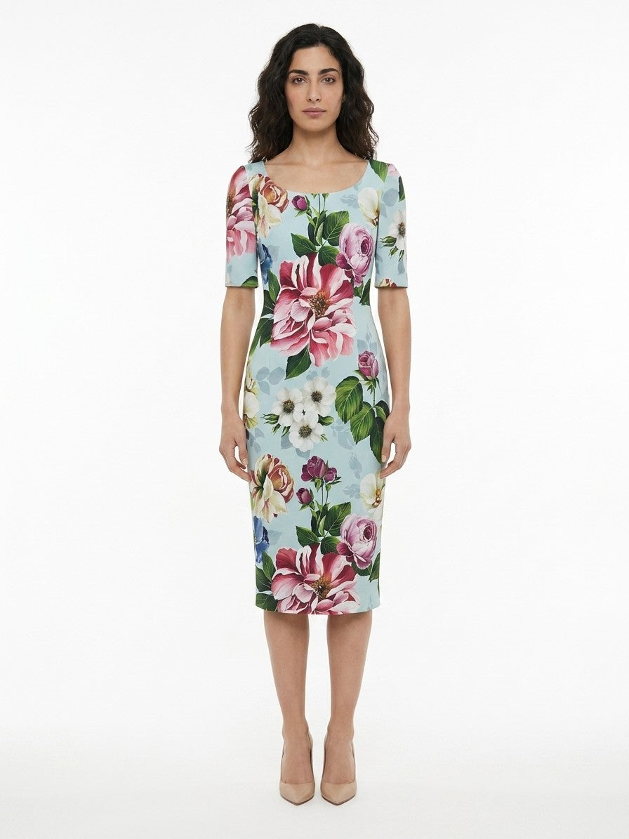 Dolce & Gabbana Multicolor Elastane Casual Dress