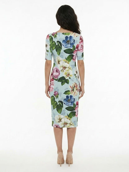 Dolce & Gabbana Multicolor Elastane Casual Dress