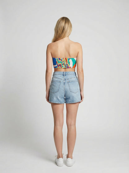 Dolce & Gabbana Multicolor Denim Shorts