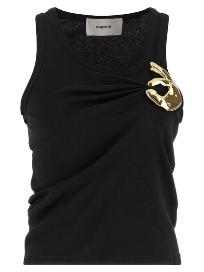 Coperni Women's Cotton Tank Top - Black