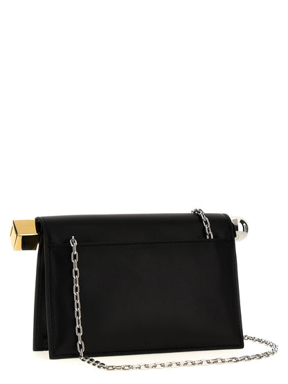 Jacquemus Black Lamb Leather Clutch Bag