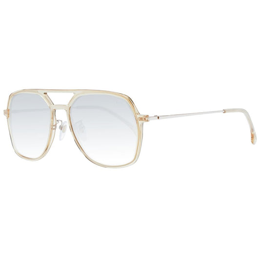 Sunglasses by Lozza for unisex in beige features an timeless aviator full-rim frame design with beige coloured frame frames and gradient category-2-medium-tint lens for a timeless finish.