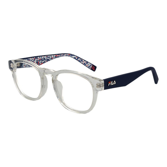 Eyeglasses Frames by Fila for unisex in plastic and transparent showcases a refined silhouette, detailed with a transparent coloured frame finish and a sophisticated full-frame frame design.
