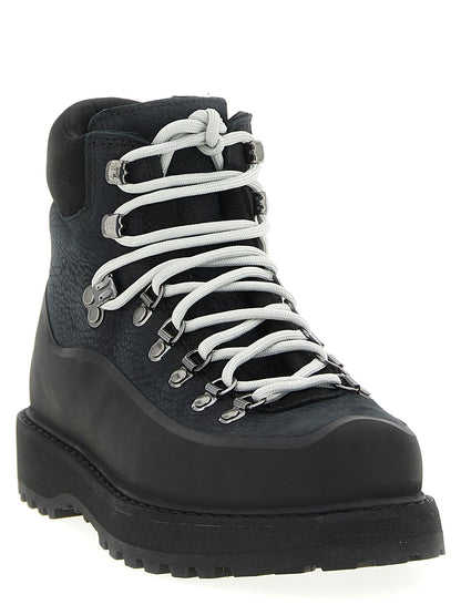 Diemme Black Cowhide Ankle Boots