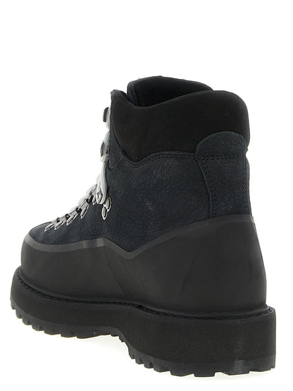 Diemme Black Cowhide Ankle Boots