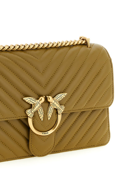 PINKO Bicolor Lambskin Crossbody Bag