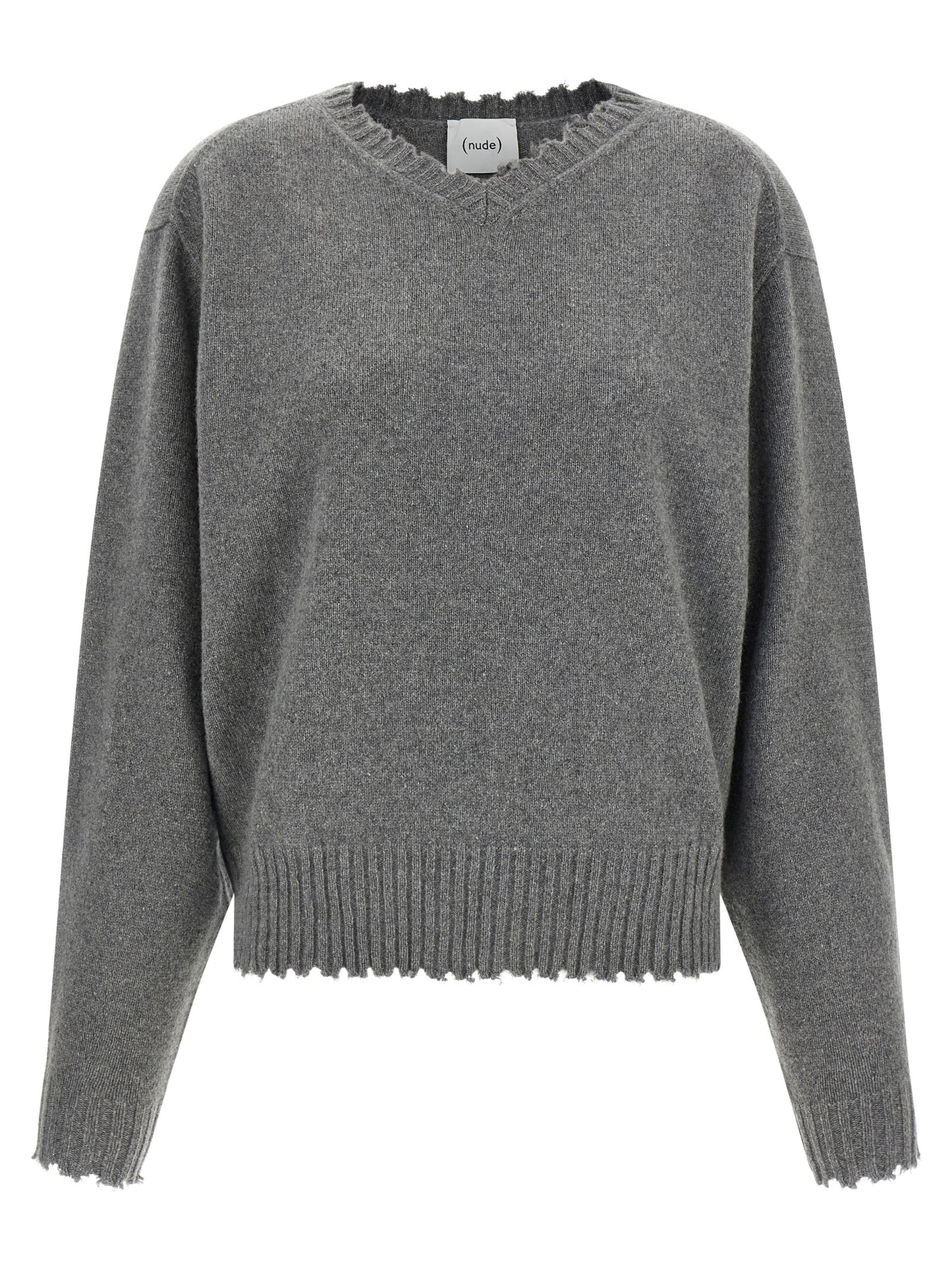 NUDE Gray Cashmere Cardigan