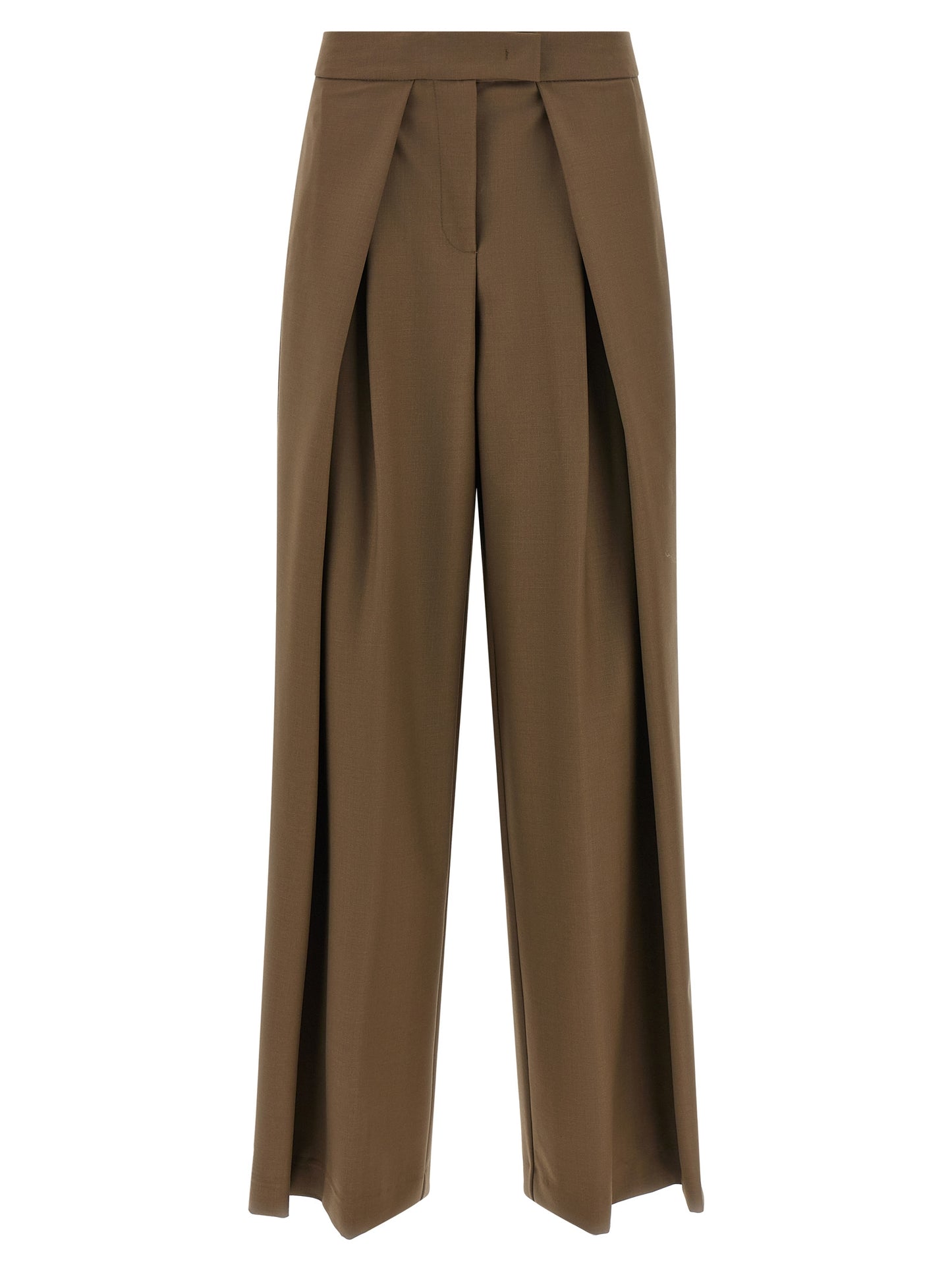 NUDE Brown Wool Pants