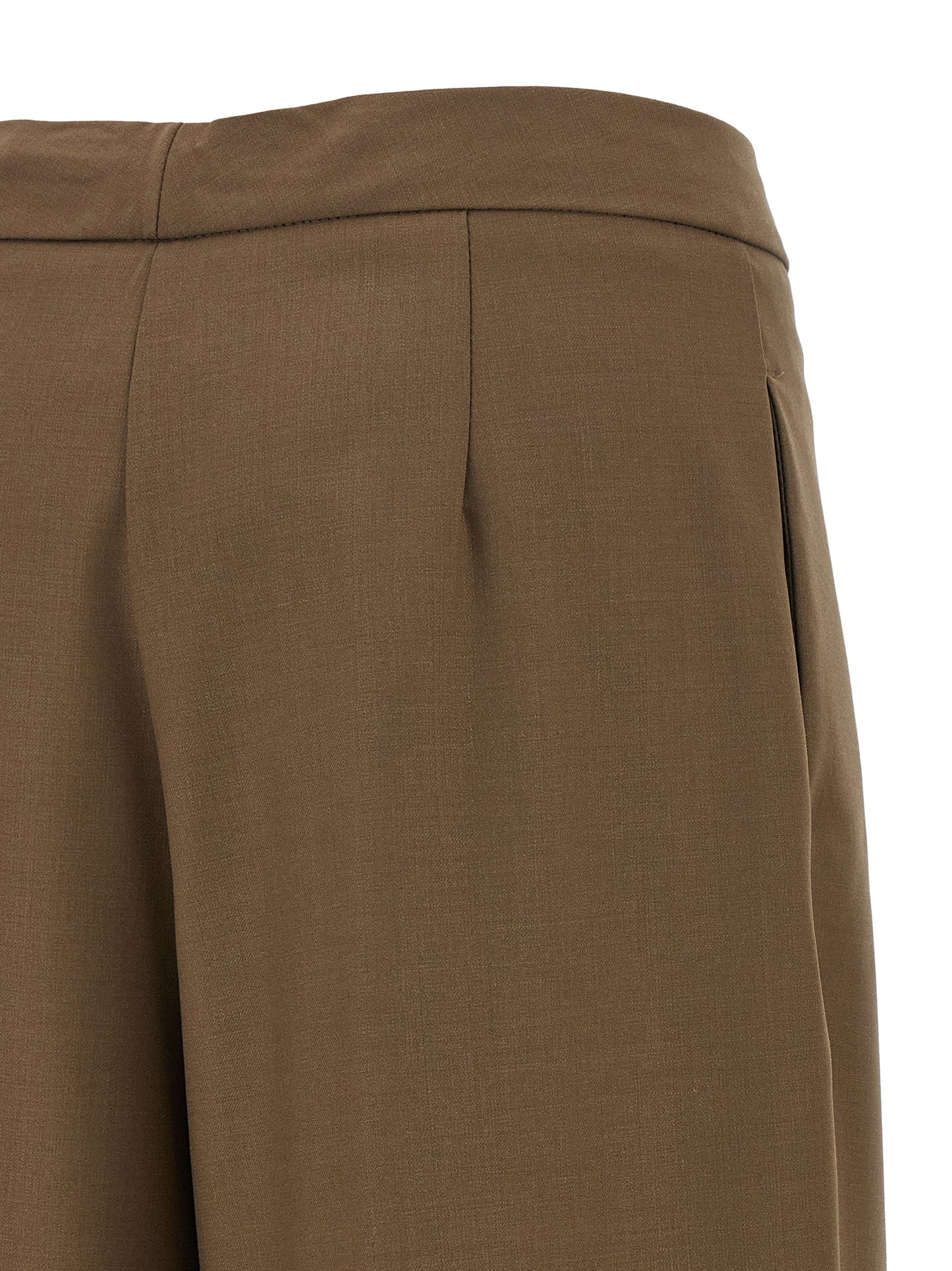 NUDE Brown Wool Pants