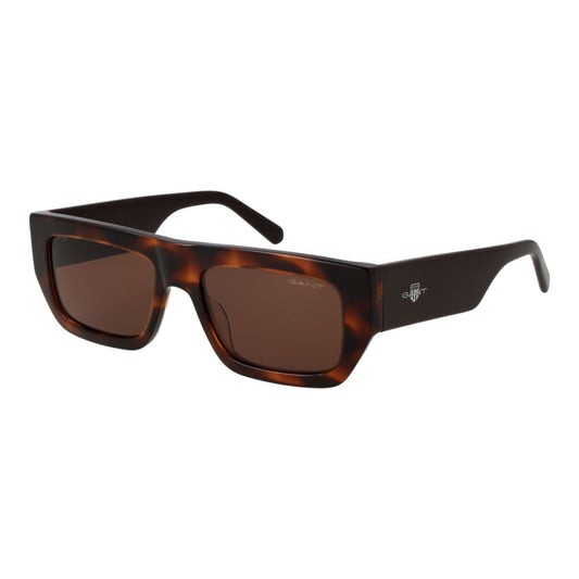 Sunglasses by Gant for unisex in plastic and brown featuring an stylish rectangle full-rim frame design with a sophisticated brown coloured frame finish and high-performance category-3-dark-tint lens.