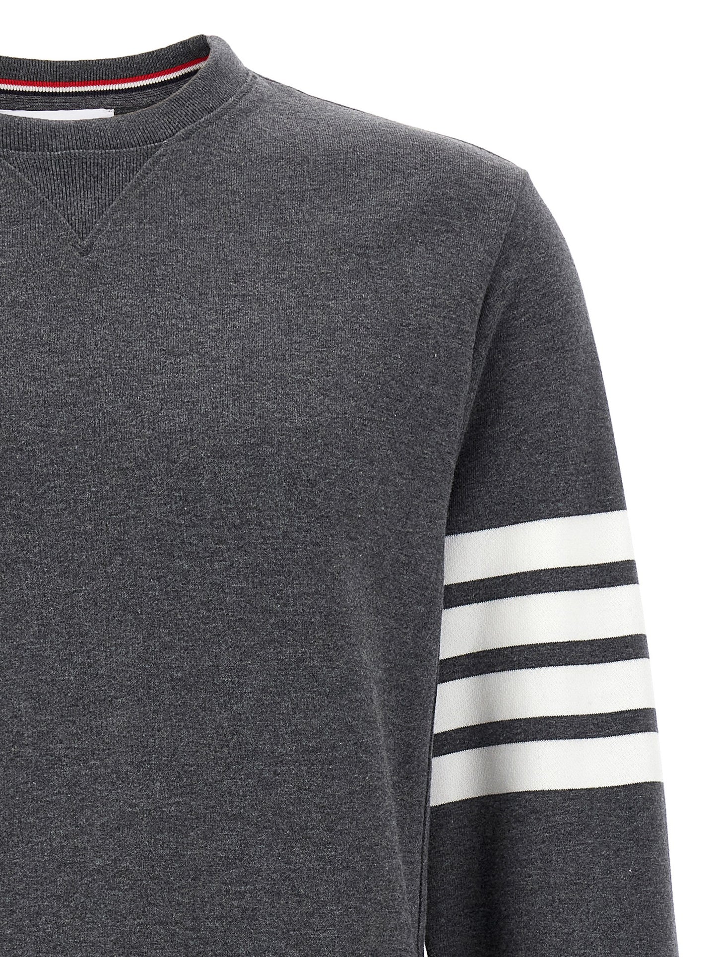 Thom Browne Gray Cotton Sweatshirt