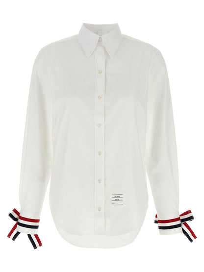 Thom Browne White Cotton Blouse