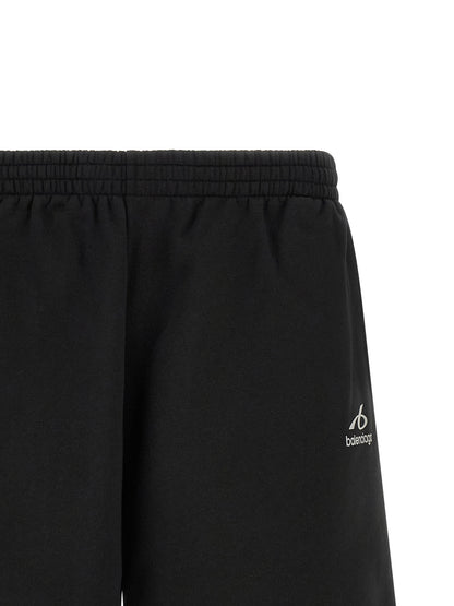 Balenciaga Black Cotton Bermuda Shorts